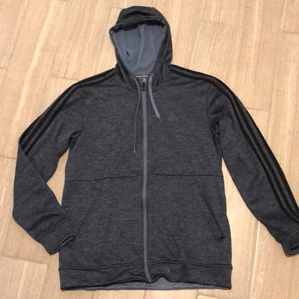 Adidas full zip hoodie jacket.